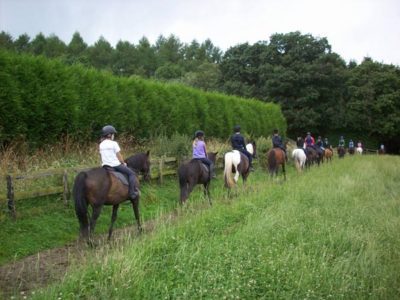 Horseriding at North Farm near Ludlow